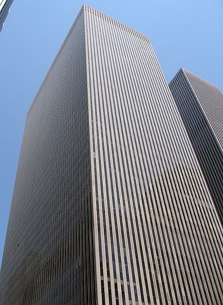 The 44-story News Corporation Building at 1211 Avenue of the Americas, near Rockefeller Center.