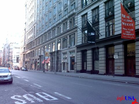 Office building at 580 Broadway providing loft-style office space in the Soho district of Manhattan.