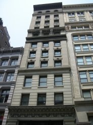 625 Broadway, Class B office building with intricate architectural details in Midtown South.