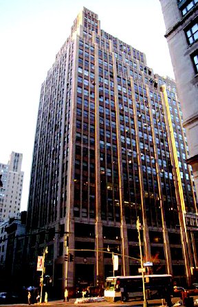 A 24-story office building at 180 Madison Avenue in the Murray Hill district of Midtown Manhattan.
