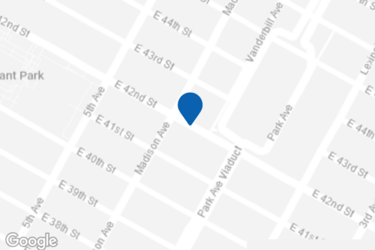 Map indicating location of office rental at 330 Madison Avenue, New York City