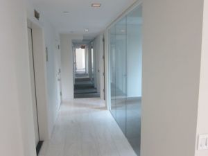 400 Madison Avenue Office Space - Glass Partitions in Hallway