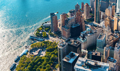 Aerial View of Lower Manhattan with 55 Broadway - Seven Stars Cloud Group's Strategic Move