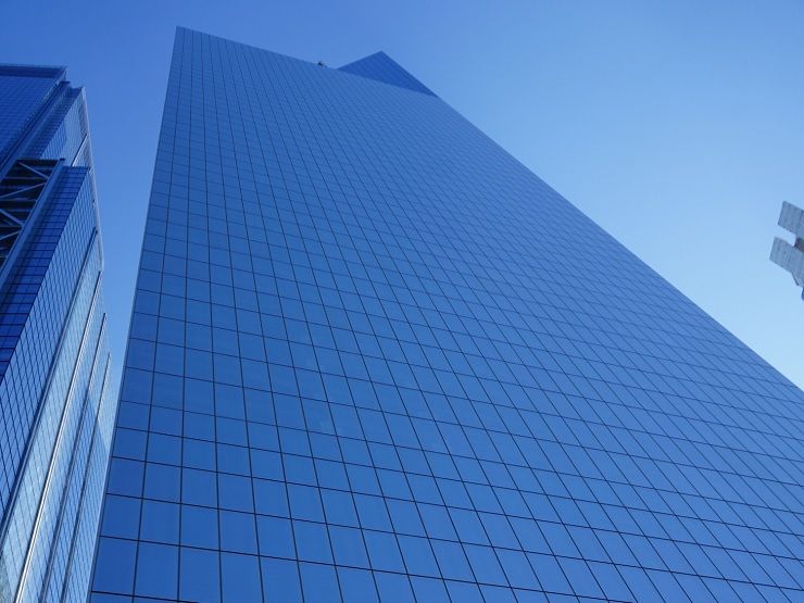 4 World Trade Center, a 72-story Class A office tower at 150 Greenwich Street, New York City.