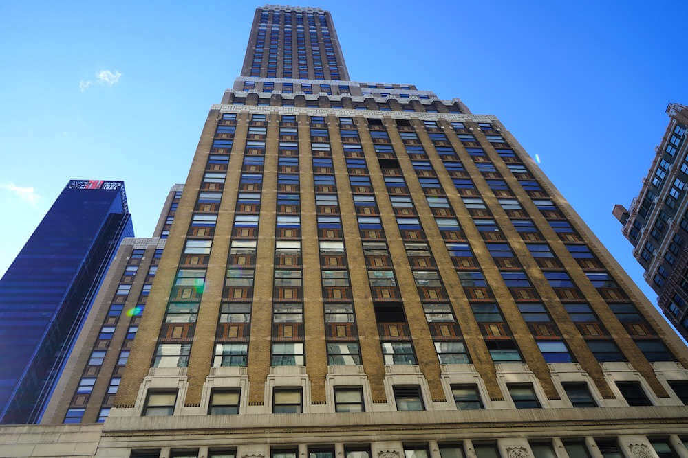 Nelson Tower, a 46-story office tower located at 450 Seventh Avenue in Midtown Manhattan, NYC.