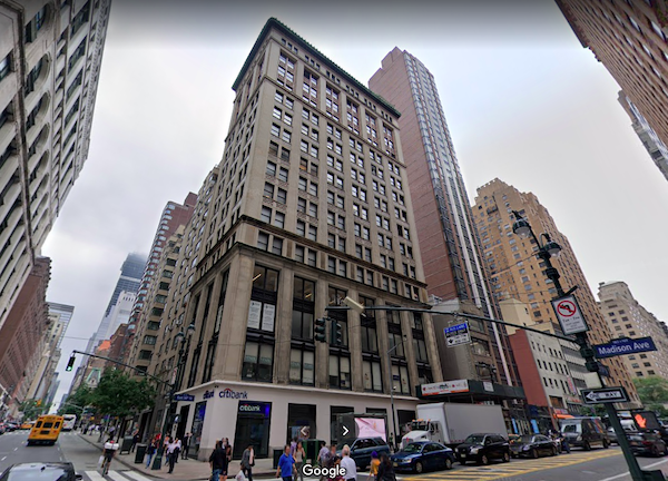 The Cameron Building, a Class B office building at 185 Madison Avenue in the heart of Manhattan.