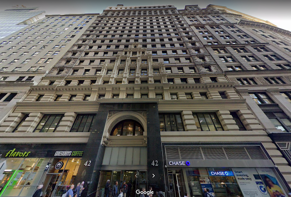 42 Broadway, affordable office building in Lower Manhattan's Financial District