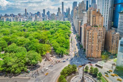 Central Park View from Columbus Circle: Ideal NYC Office Space Location.
