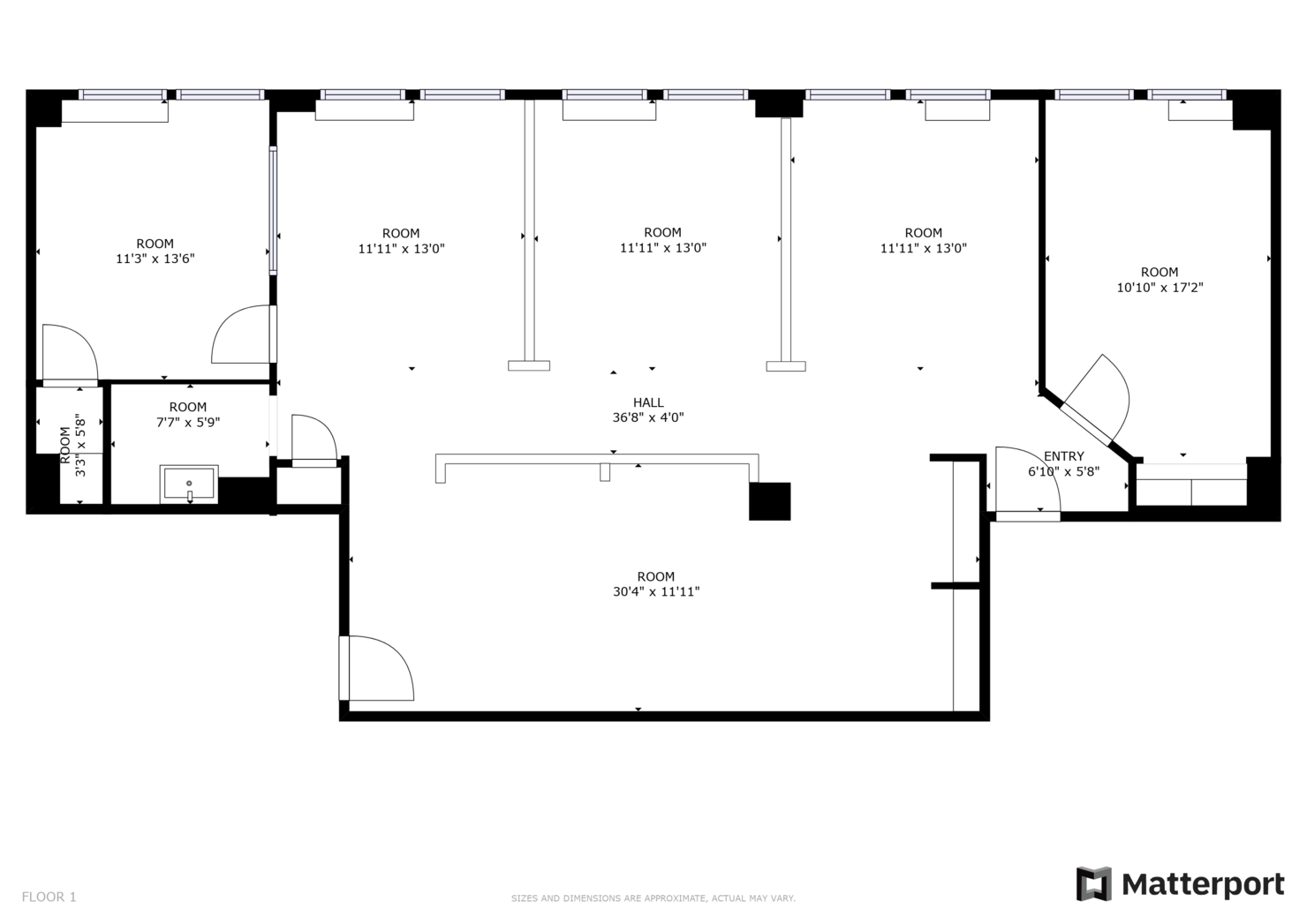 42 West 38th Street Office Space - Floorplan