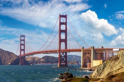 Golden Gate Bridge: Contrasting San Francisco vs. NYC Office Recovery.