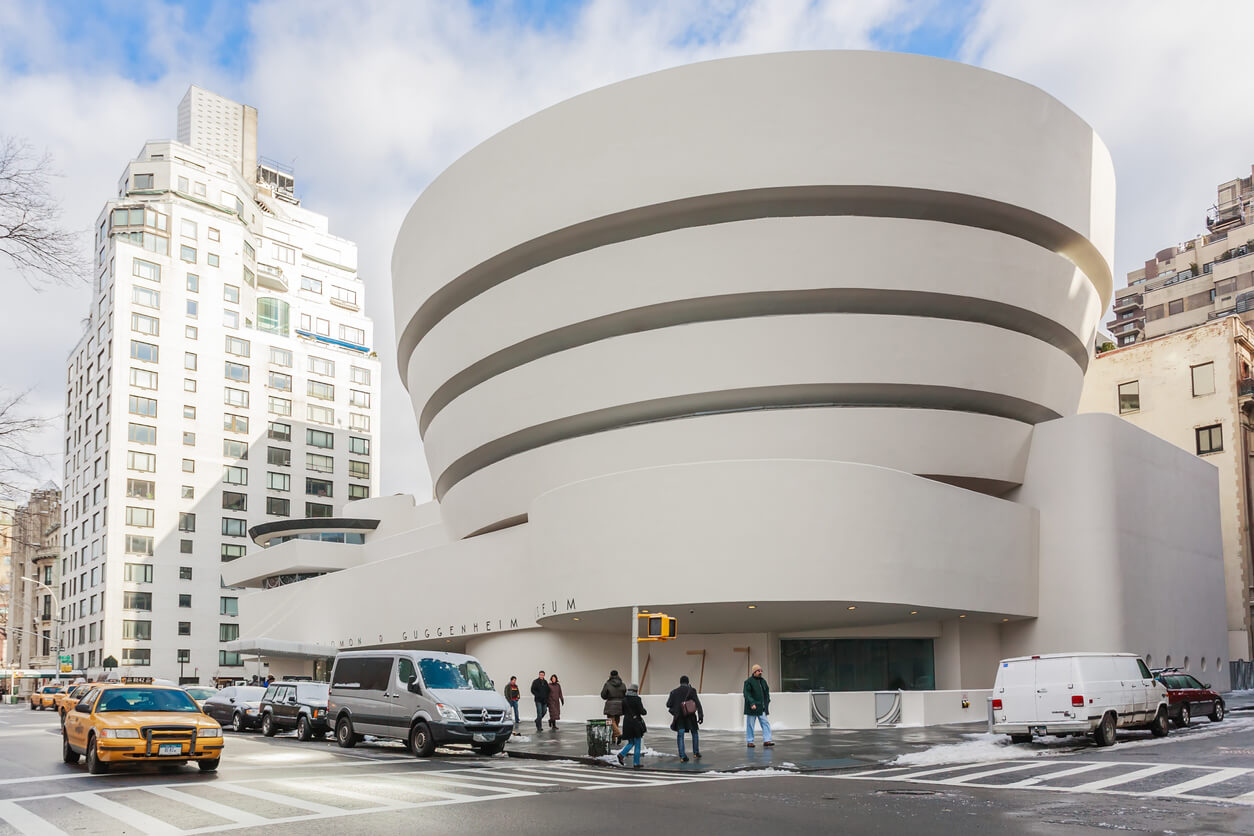 The Solomon R. Guggenheim Museum of modern and contemporary art.