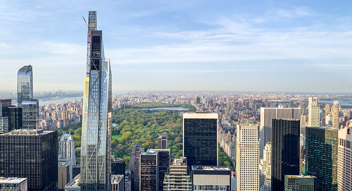 View from Top of the Rock: Central Park & Upper Manhattan in Midtown NYC